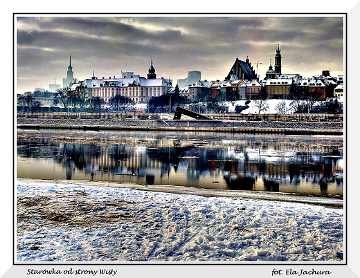 Warszawa. Starwka od strony Wisy.