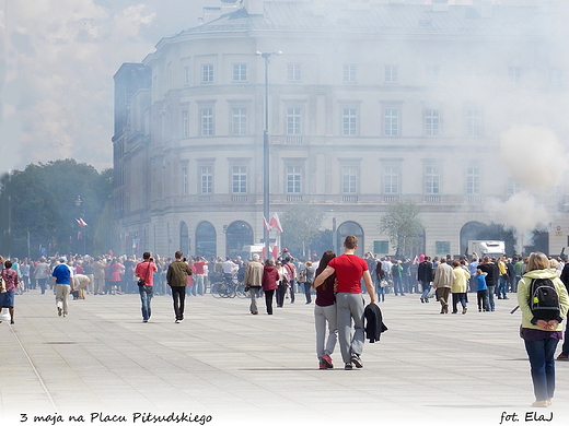 Warszawa. 3 maja na Placu Pisudskiego