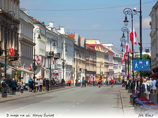 Warszawa. 3 maja na ul. Nowy wiat