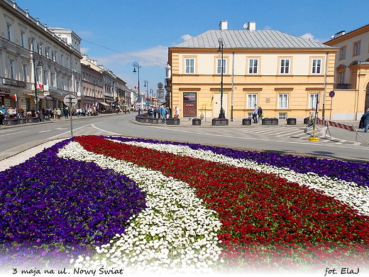 Warszawa. 3 maja na ul. Nowy wiat