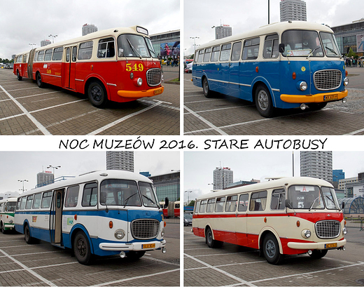 Warszawa. Noc Muzew 2016. Stare autobusy