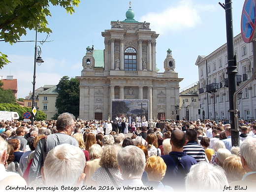 Centralna procesja Boego Ciaa 2016 w Warszawie