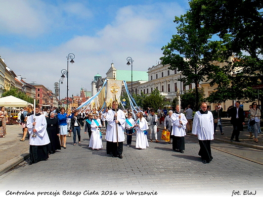 Centralna procesja Boego Ciaa 2016 w Warszawie