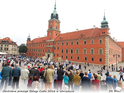 Centralna procesja Boego Ciaa 2016 w Warszawie