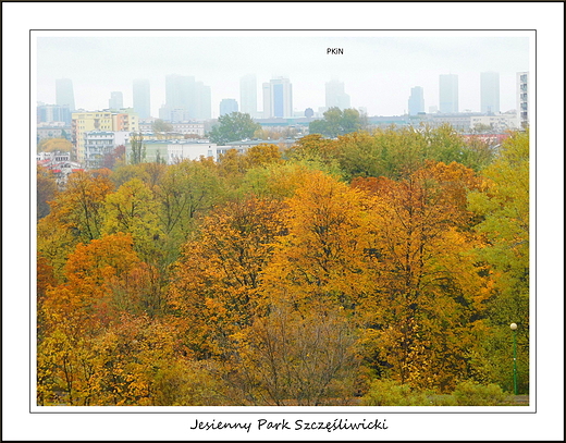 Warszawa. Jesienny Park Szczliwicki