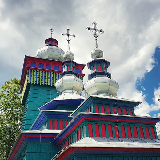 Najbardziej kolorowa cerkiew emkowszczyzny znajduje si w witkowej Wielkiej. Beskid Niski