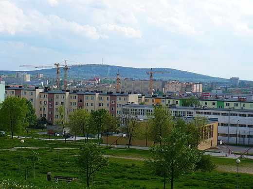 Widok ze Sonecznego Wzgrza na Kielce