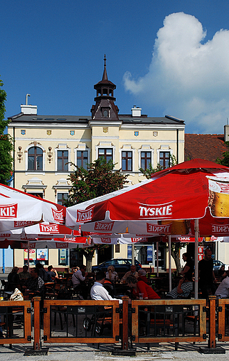 Owicim. Rynek-ogrdek piwny.