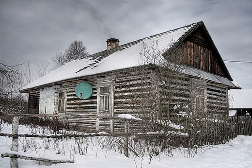 Gwizdw - drewniany dom