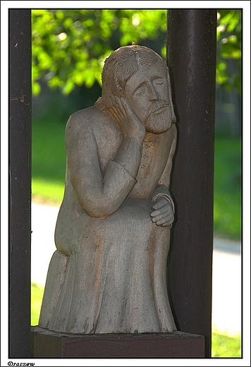 Droszew - figura wykonana przez Emanuela Cichego z Trkusowa
