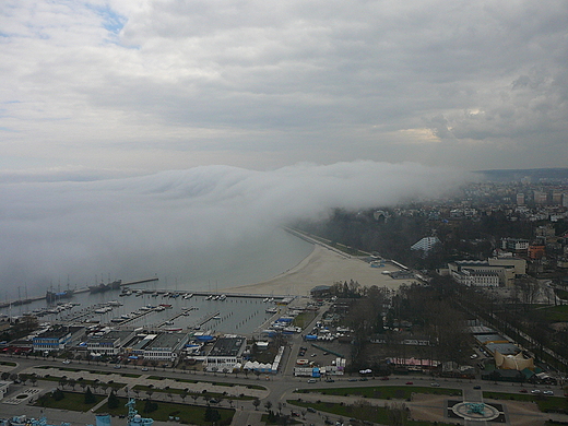 mga, widok z Sea Towers, marina