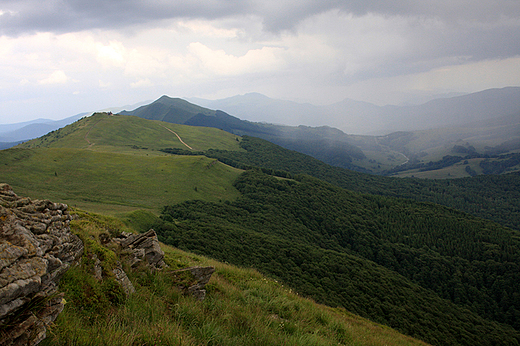 Bieszczady, w drodze na Przecz Orowicza