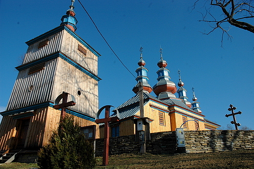 Komacza cerkiew i dzwonnica