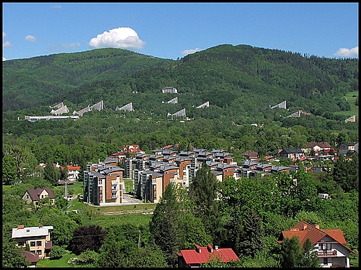Panorama Ustronia - widok na Rwnic.