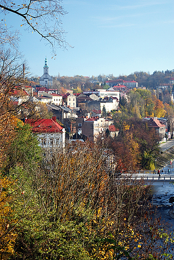 Widok na polski Cieszyn ze wzgrza zamkowego.