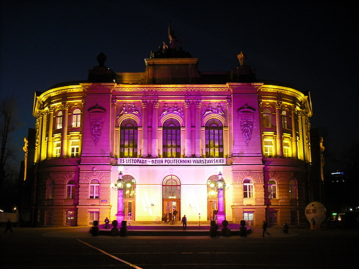 Warszawa. Gmach Gwny Politechniki Warszawskiej.