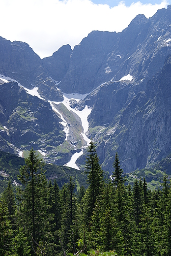 widok na Tatry z Morskiego Oka