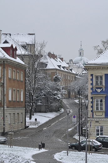 Zimowe miasto. Warszawa