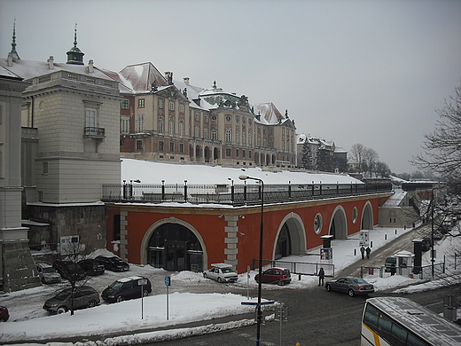 Warszawa. Zamek Krlewski. Widok od strony Wisly.