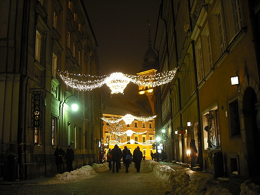 witeczna Warszawa. Stare Miasto.