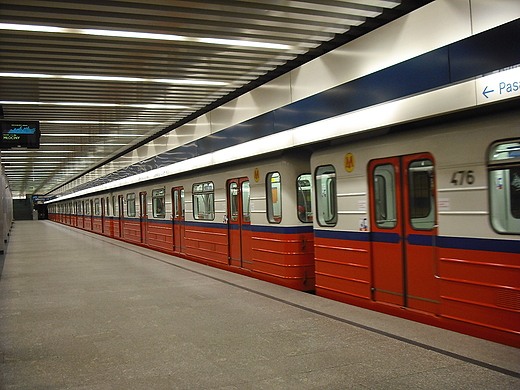 Warszawa. Warszawskie metro.