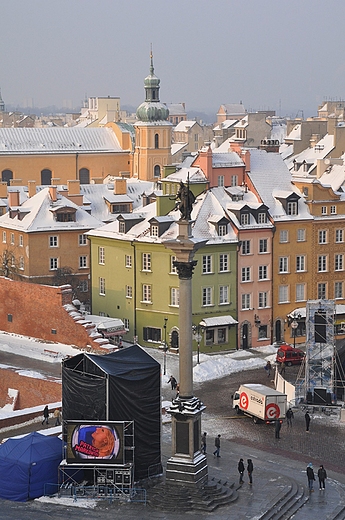 widok na plac zamkowy