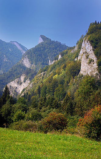 Pieniny. Widok na Sokolic.