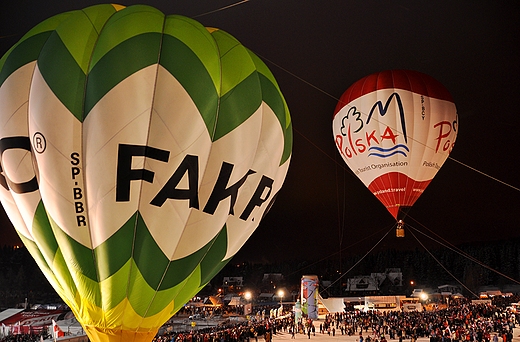 Balony na konkursie skokw w Zakopanem