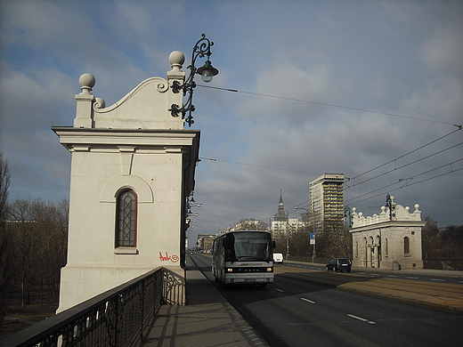 Warszawa. Rogatki mostu Poniatowskiego.