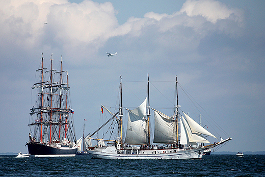 The Tall Ships' Races 2009 - parada - Sedov i Grossherzogin Elisabeth