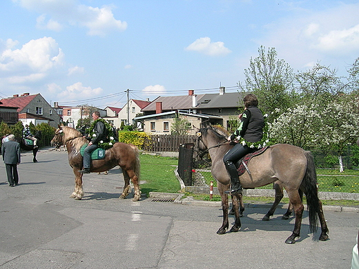 Wielkanocna procesja konna w Ostropie 2011 r.