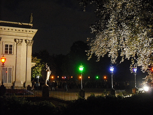 Warszawa. Noc Muzew 2011 w azienkach Krlewskich.