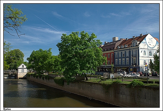 Kalisz - widok z Mostu Kamiennego na Al. Wolnoci