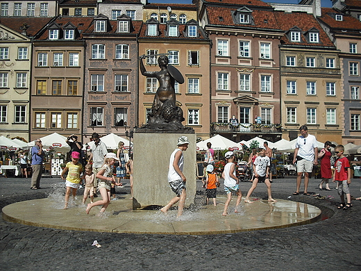 Warszawa. Na rynku Starego Miasta.