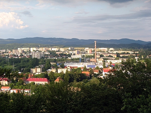 panorama z wiey widokowej na Wzgrzu Krzywoustego