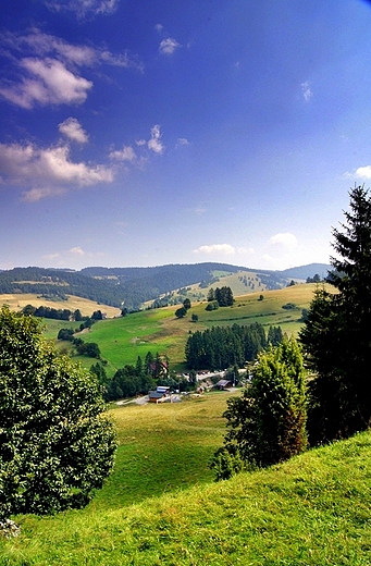 Widok na doln stacj kolejki Homole