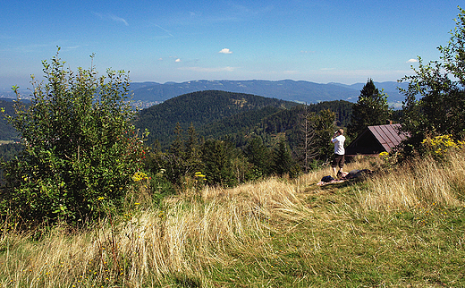 Panorama Beskidu Maego z Polany Jaworzyny w Beskidzie ywieckim.