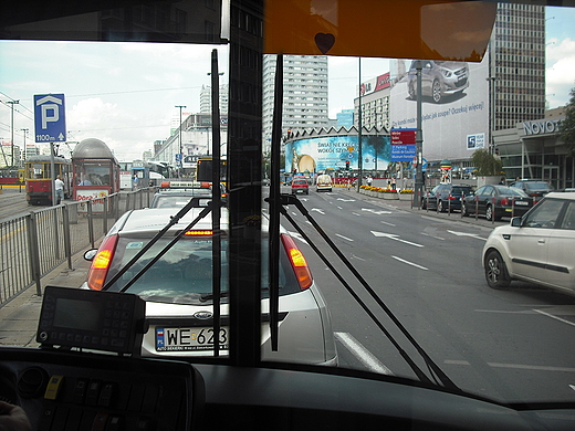 Warszawa. rdmiecie z okna autobusu.