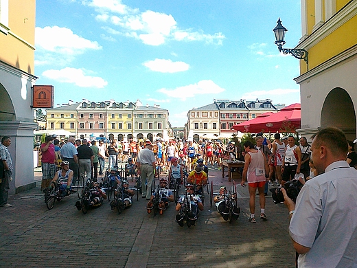 na starcie XXV Biegu Dzieci Zamojszczyzny