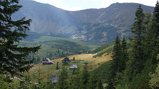 Widok z Hali Gsienicowej na Tatry Wysokie