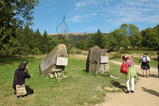 Bieszczady  - przecz Wynia symboliczny grb Jurka Harasymowicza