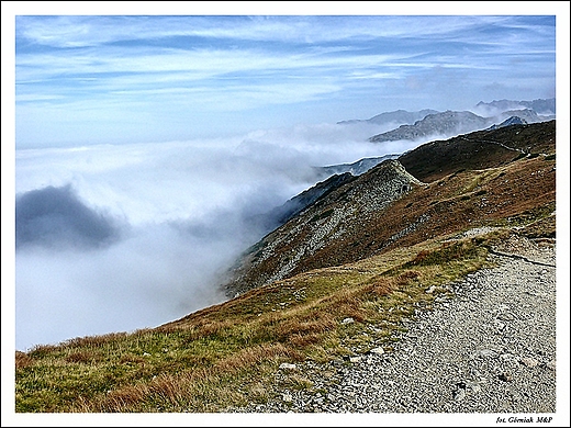 Tatry - widok ze szlaku na Kop Kondrack.