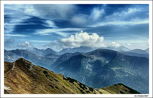 Tatry - widok ze szlaku na Kop Kondrack.