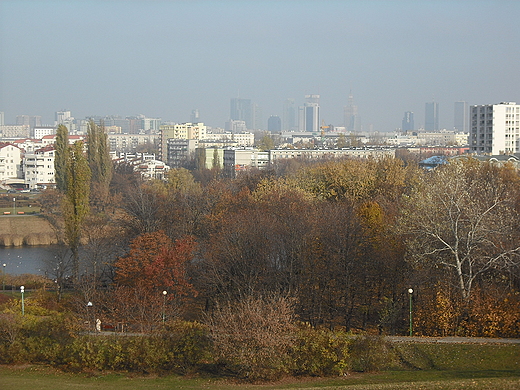 Warszawa. Widok z Gry Szczliwickiej.