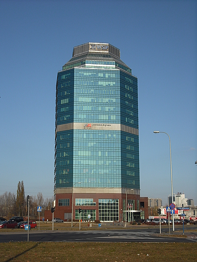 Warszawa. Wieowiec Eurocentrum zwany owkiem.