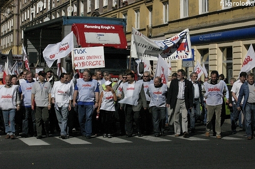 Protest stoczniowcw, Szczecin