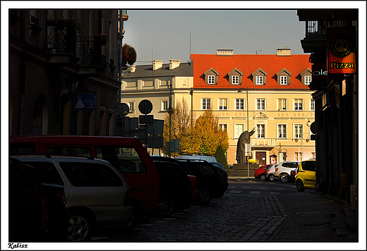 Kalisz - plac J.Pawa II widziany z ul. Zamkowej