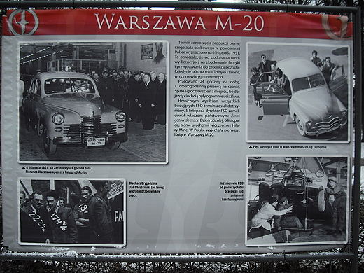 Warszawa. Wystawa uliczna 60 lat FSO.