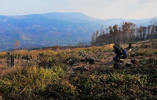 Widok z Rwnicy na Beskid lski.