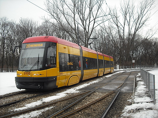 Warszawa. Warszawski tramwaj z bydgoskiej PESY.